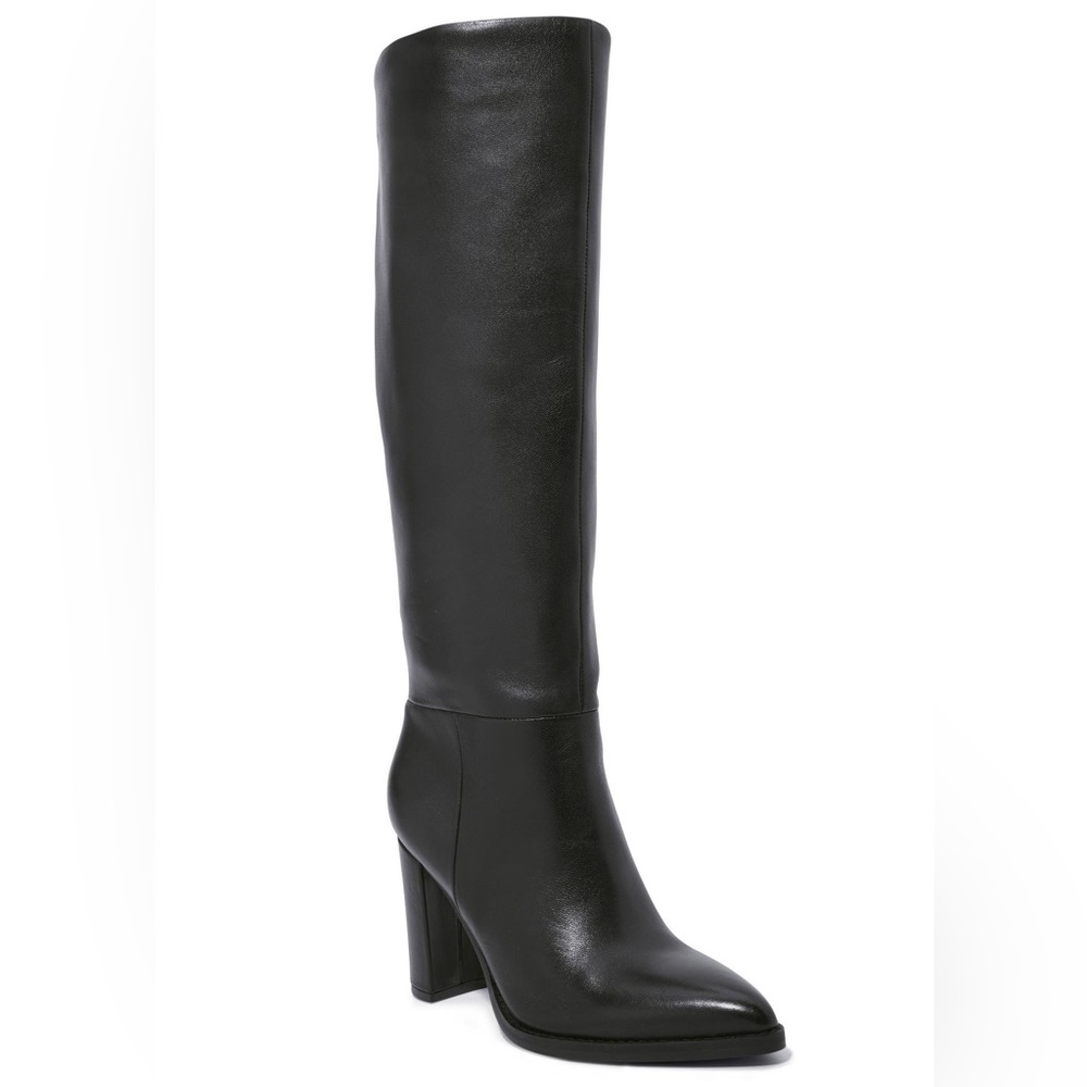 NWT Nine West black Tall Faux Leather Boot from Boston Proper size 6.5